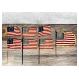 WW2 Automobile Radiator Flags Hood Ornament