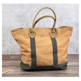 Vintage LL Bean Boat and Tote Orange & Green