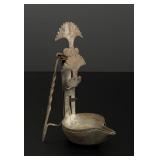 18th Century Double Pan Iron Cruise Lamp