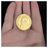 1975 1 Ounce Gold African Krugerrand Coin