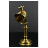 19th Century Brass Student Portable Candle Lamp