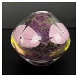 Vandermark Art Glass Inkwell Paperweight