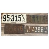 Colorado Nebraska Oregon Nevada License Plates