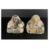 Artcrafters South Dakota Stone Encrusted Bookends