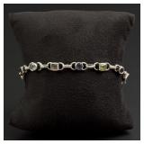Sterling Silver Semi Precious Stone Bracelet