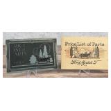 Pair of Ford Model T Price List Booklets