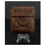 Art Nouveau Leather Pocket Watch Pouch