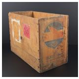 Chevron Blazo Fuel Oil Can Wood Crate Box