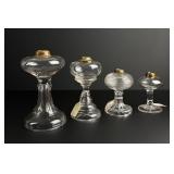 19th Century Glass Kerosene Lamps