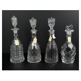 Collection of Flint Glass Decanters