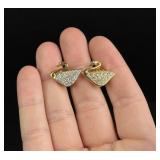 Swarovski Crystal Swan Brooches