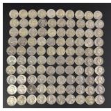 Collection of 100 Silver Quarters