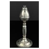 Roswell Gleason Pewter Whale Oil Lamp
