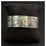 Taxco Mexico Sterling Abalone Bracelet