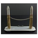 WW2 Trench Art Bullet Photo Display Frame