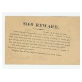 Jewelry Store Robbery Wanted Poster Postcard