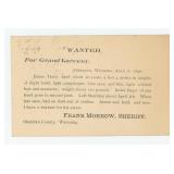 James Tracy Grand Larceny Wanted Poster Postcard