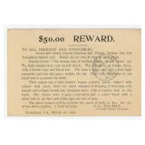 Charles Paulson Minnie Nelson Wanted Postcard