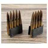 Display M1 Garand 30 06 Caliber Dummy Cartridges