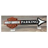 Cast Iron Harley Davidson Motorcycle Parking Sign