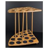 Oak Fly Fishing Rod Corner Storage Rack