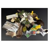 Group of Fly Fishing Fly Tying Materials