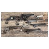 Collection of Antique Revolver Frames and Parts