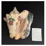 WW1 WWI St Thomas VI Trench Art Conch Shell