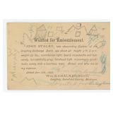 John Staley Wanted Poster Postcard