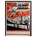 1946 US Army Caravan Recruiting Poster