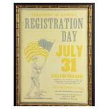 Territory of Hawaii Registration Day Poster