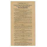 Butte Montana Political Mining Broadside