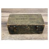 WWI WW1 US Army Metal Stamping Box