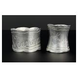 WW1 WWI 1917 Trench Art Napkin Rings