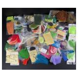 Group of Fly Fishing Fly Tying Supplies