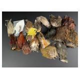 Group of Hackle Fly Tying Material