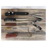 Group of Knives and Multi Tools