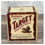 Two Piece Peters 28 Ga Paper Shot Shells Box