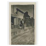 Itinerant Occupational Harp Player RPPC Postcard