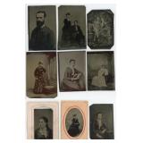 Collection of Antique Tintype Photos
