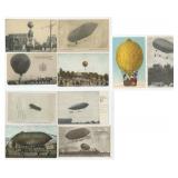 Early Aviation Air Ship Balloon Postcards