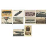 Early Aviation Balloons Dirigibles Postcards