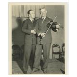 David Rubinoff and Will Rogers Violin Photo