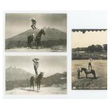 Mexican Trick Roper RPPC Postcards