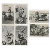 South African Tribal Dress RPPC Postcards