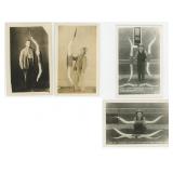 Massive Steer Horn Steer Farmer RPPC Postcards