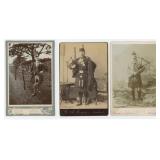 Collection of Scottish Bagpipers Cabinet Photos