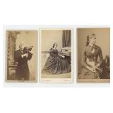 Victorian Violin and Piano Player CDV Photos