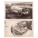 1923 Indianapolis 500 Tommy Milton RPPC Postcards