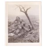 WW2 Wounded Soldiers Truck Wreck Photo